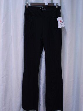 Elegant Black Flare Women's Pants
